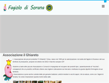 Tablet Screenshot of fagiolodisorana.org